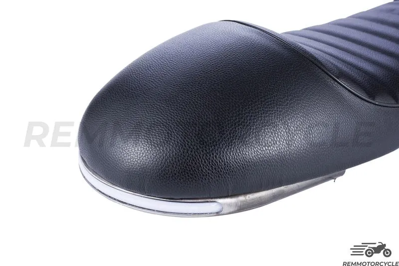 Selle Noir Racing + Boucle LED cligntotants Défilants