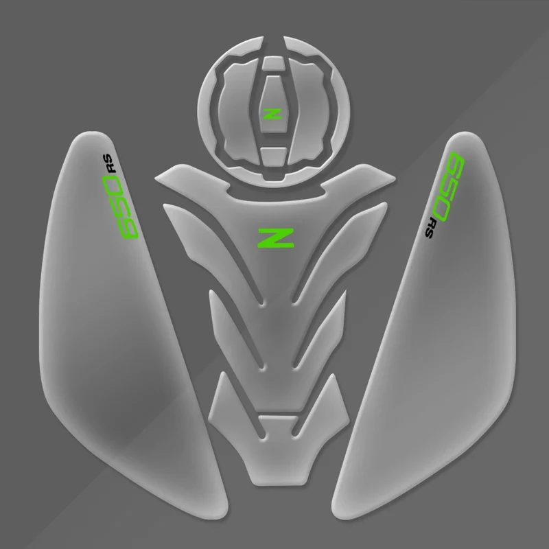 Z650RS 2024 Motorcycle Tank Pad Protector Fit For KAWASAKI Z650 RS 2022-2023 Transparent Fish Bone Decal