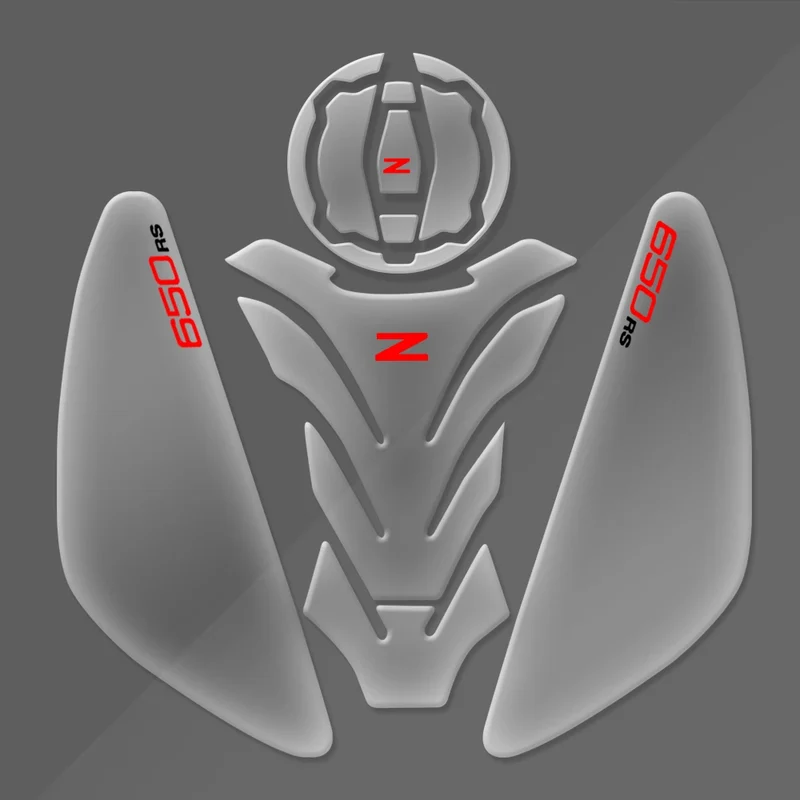 Z650RS 2024 Motorcycle Tank Pad Protector Fit For KAWASAKI Z650 RS 2022-2023 Transparent Fish Bone Decal