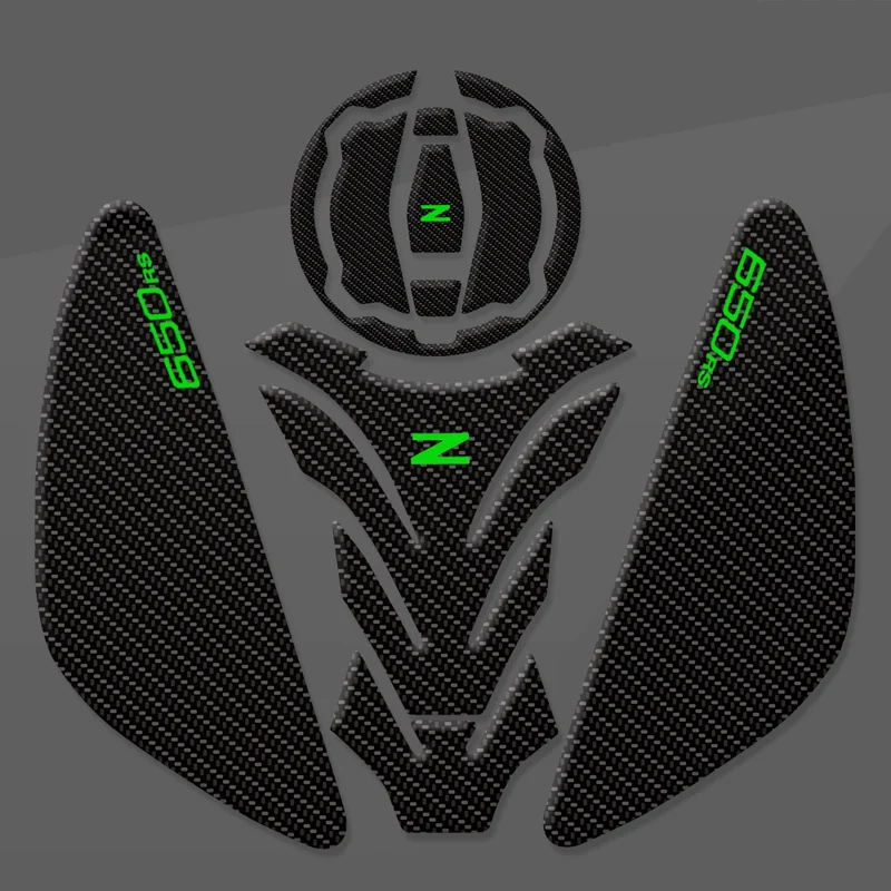 Z650RS 2024 Motorcycle Tank Pad Protector Fit For KAWASAKI Z650 RS 2022-2023 Transparent Fish Bone Decal