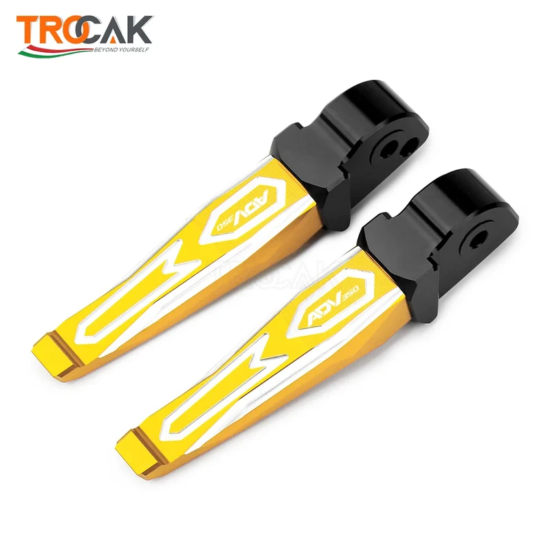 For HONDA ADV350 ADV 350 2021-2023 Motorcycle Accessories Rear Passenger Footrest Foot Rest Pegs Rear Pedals anti-slip pedals