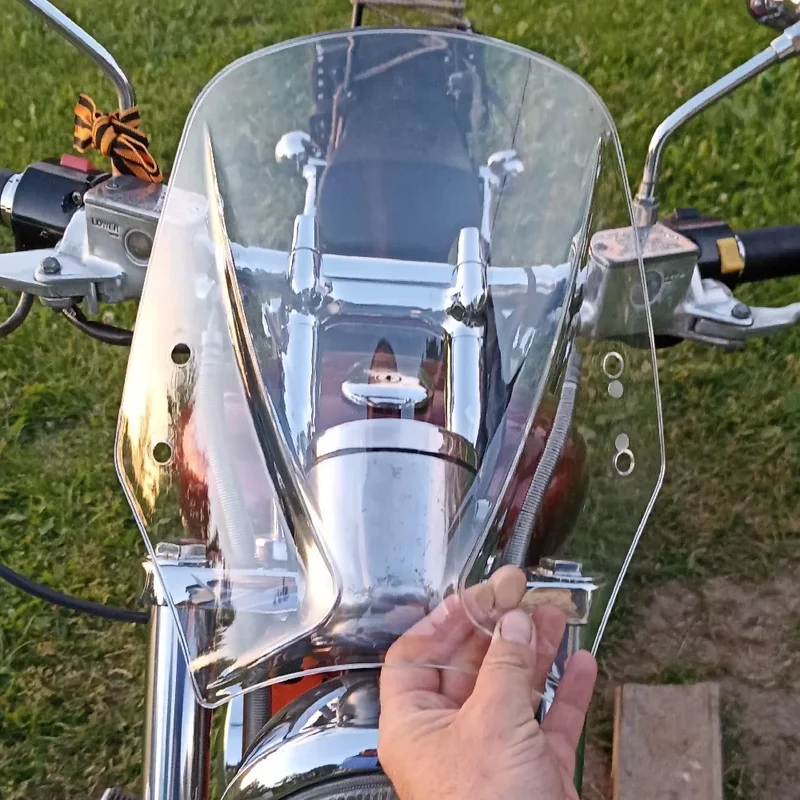 For CFMOTO CF 300NK NK 300 Accessories Moto NK300 Windscreen Windshield Double Bubble Wind Deflector w/ Bracket Universal Screen