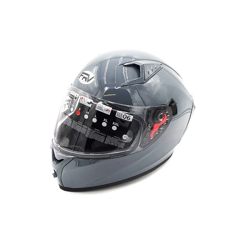 Casque intégral gris (taille S à XL) (XL)