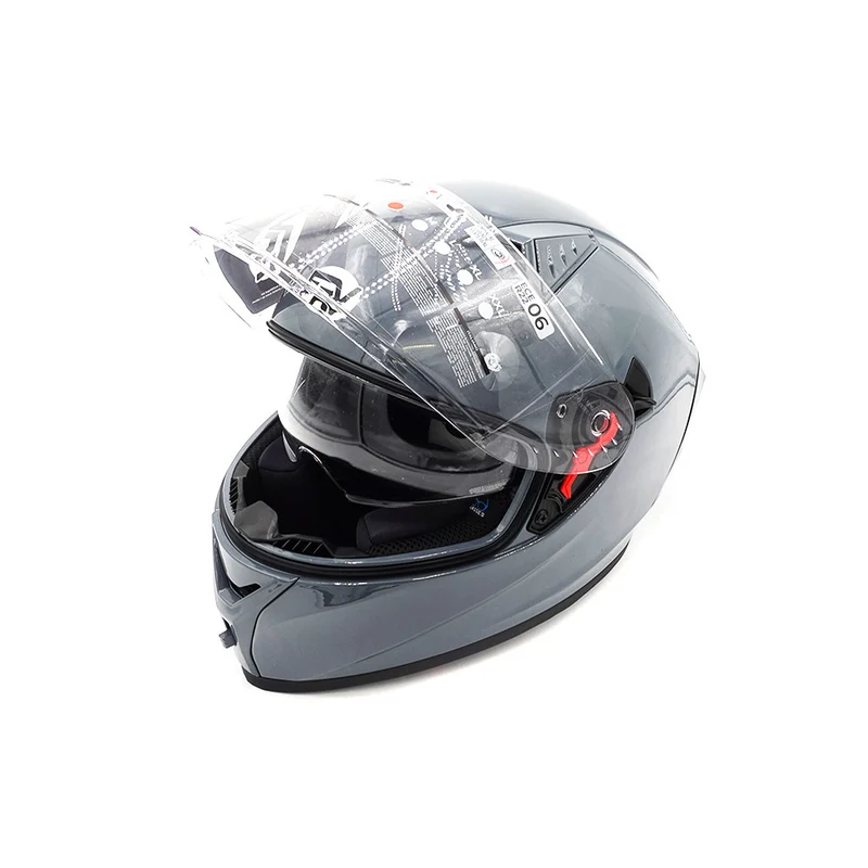 Casque intégral gris (taille S à XL) (XL)