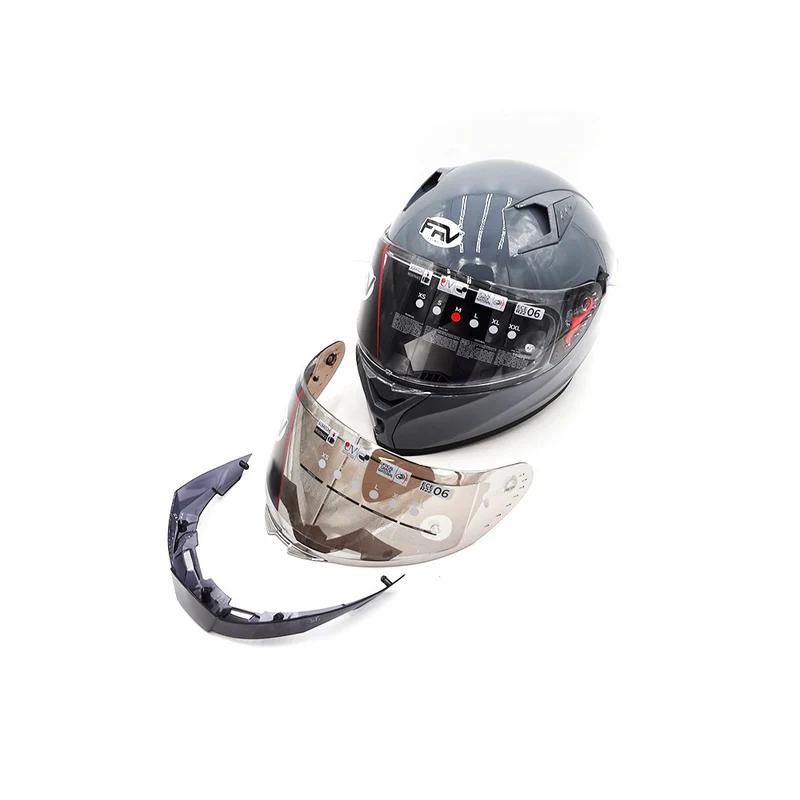 Casque intégral gris (taille S à XL) (S)