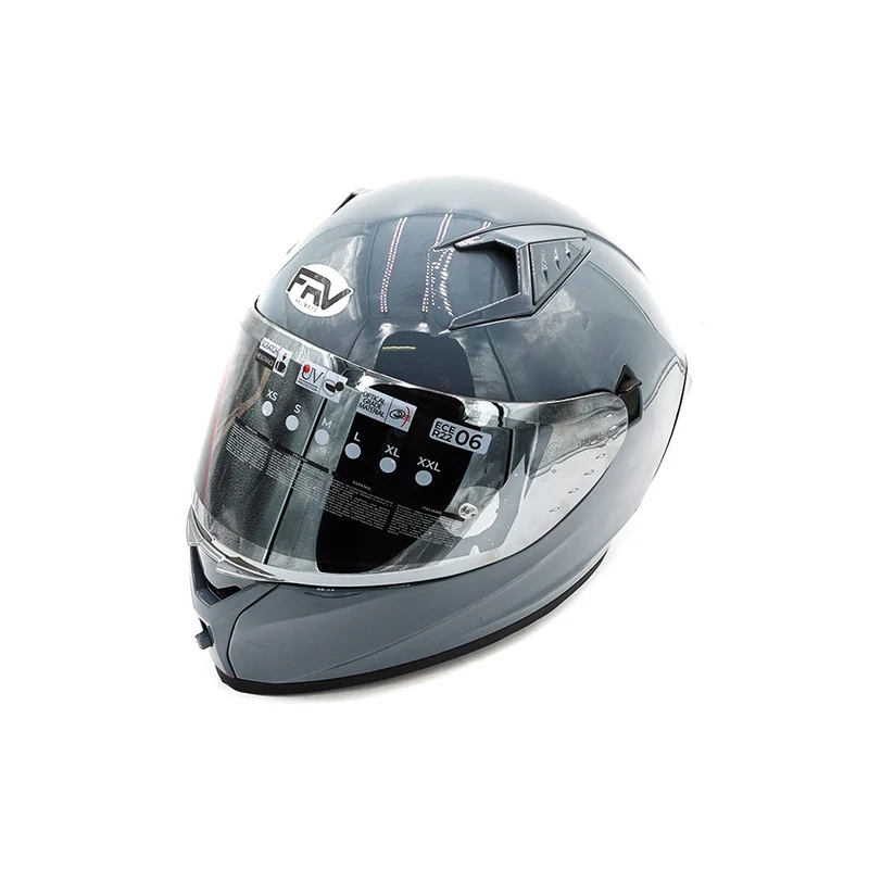 Casque intégral gris (taille S à XL) (S)
