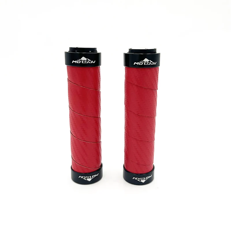 Poignées style carbone bleu/noir/rouge (Bleu)