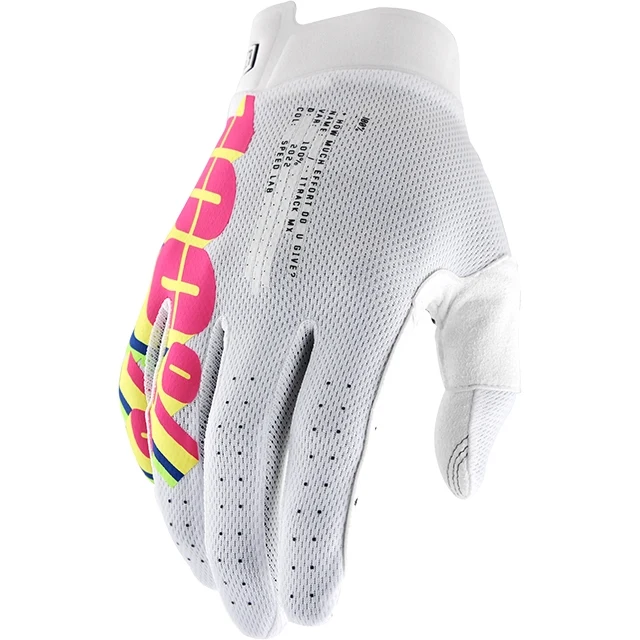 Guantes Motocross 100% Itrack System blanco
