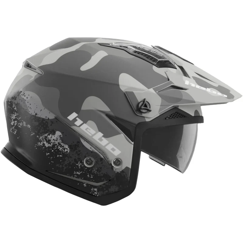 Casco Hebo Zone 5 Camo - Negro/Gris Mate