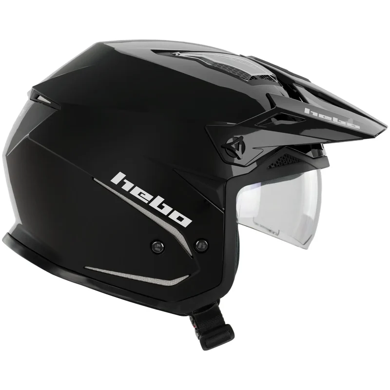 Casco Hebo Zone 5 Monocolor - Negro Brillo