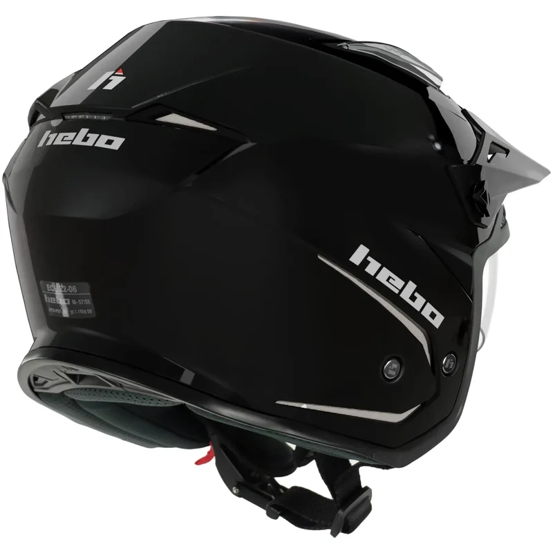 Casco Hebo Zone 5 Monocolor - Negro Brillo