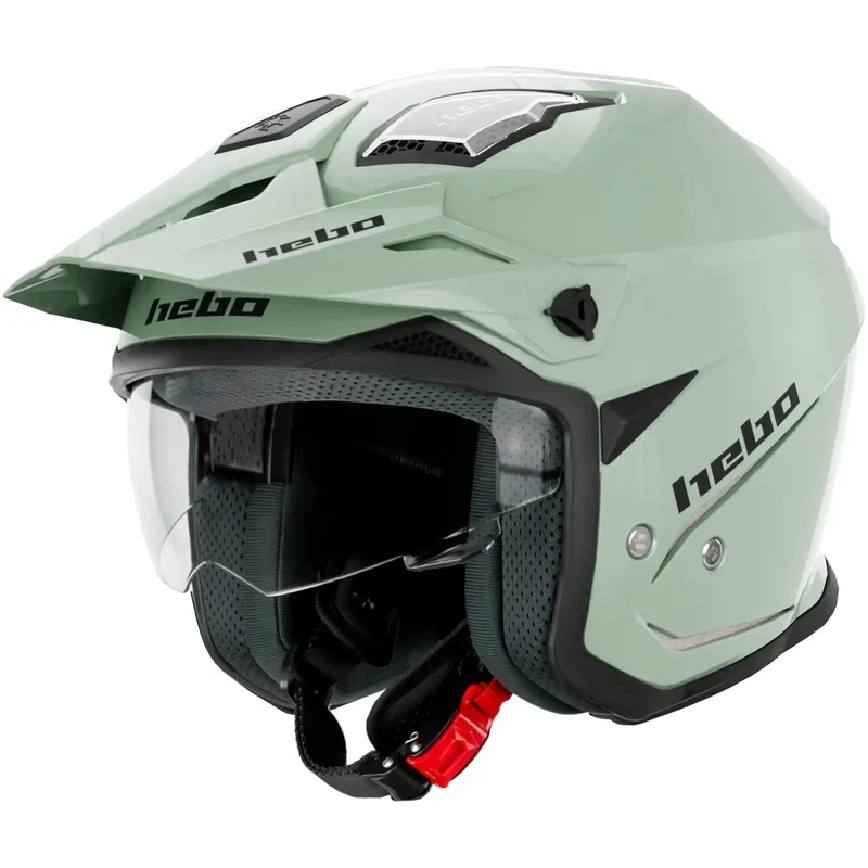 Casco Hebo Zone 5 Monocolor - Verde Brillo