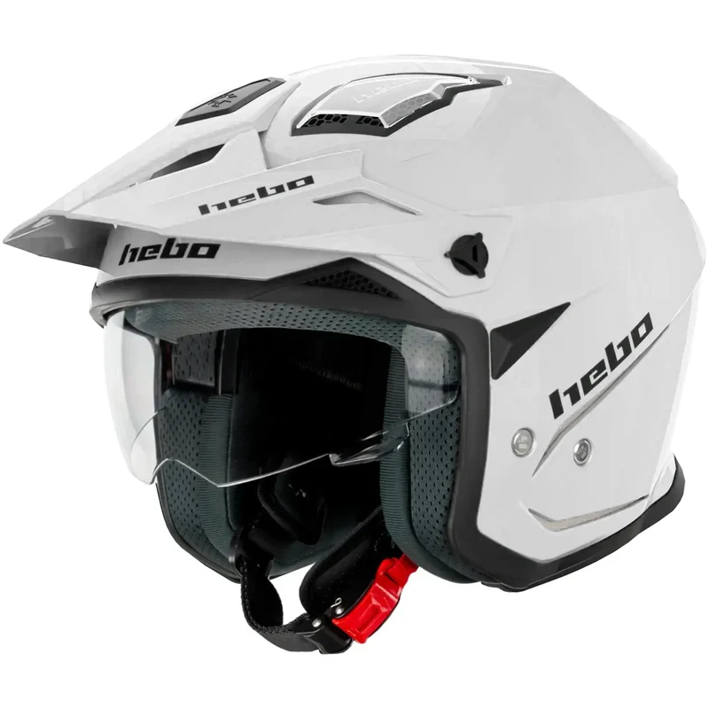 Casco Hebo Zone 5 Monocolor - Blanco Brillo