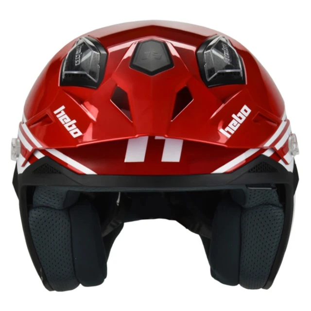 Casco trial Hebo Zone 5 Air Line - rojo