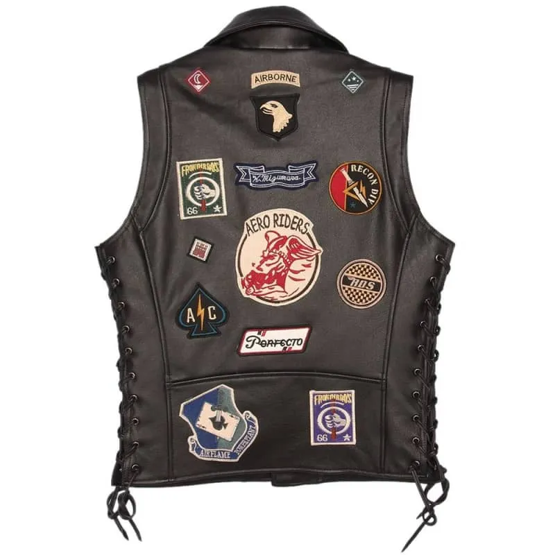 Gilet cuir biker - Mother Road