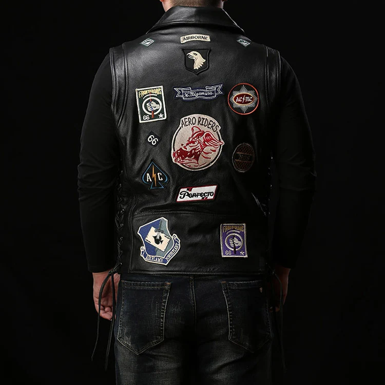 Gilet cuir biker - Mother Road