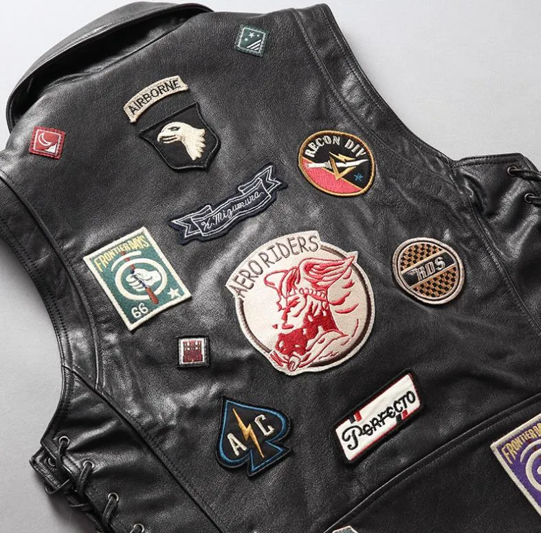 Gilet cuir biker - Mother Road