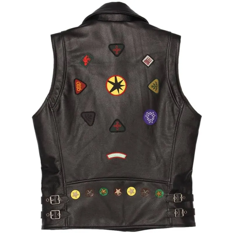 Gilet cuir biker - Mother Road