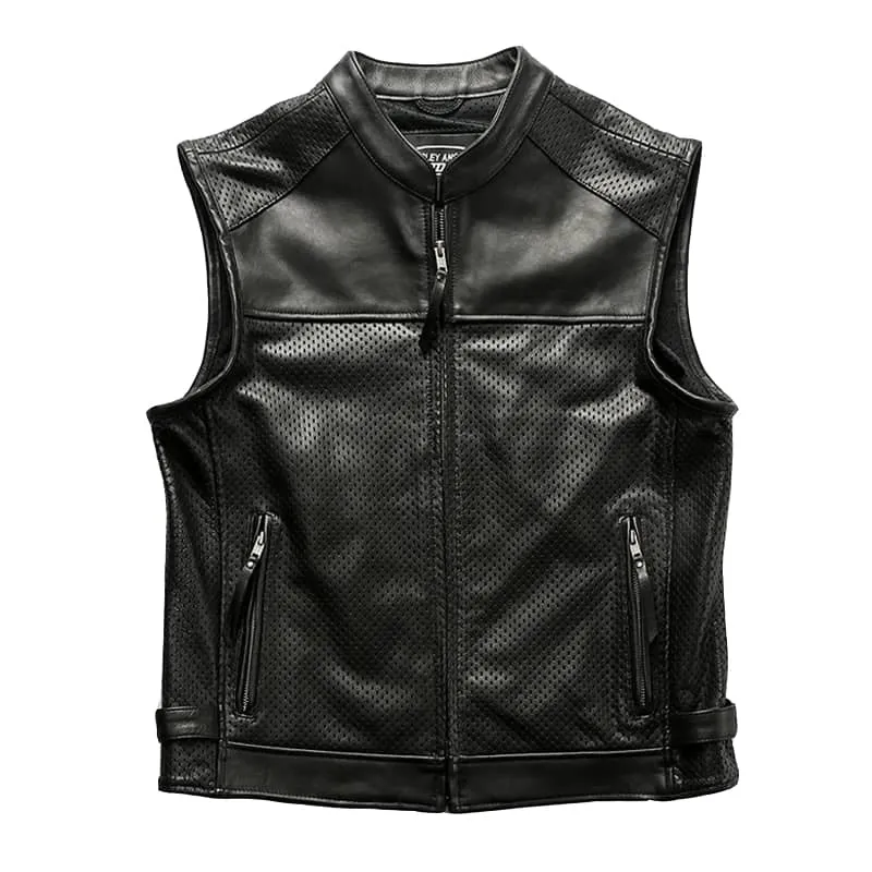 Gilet biker en cuir - Glumed