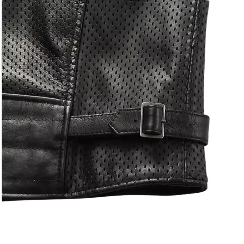 Gilet biker en cuir - Glumed