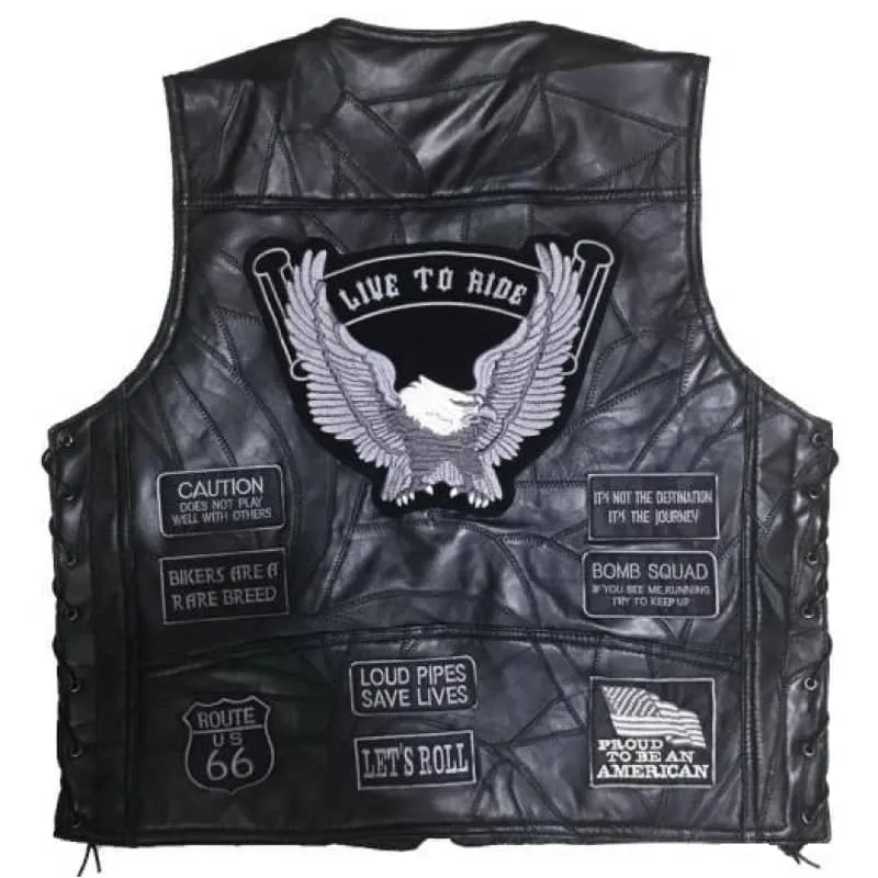 Gilet biker Américain