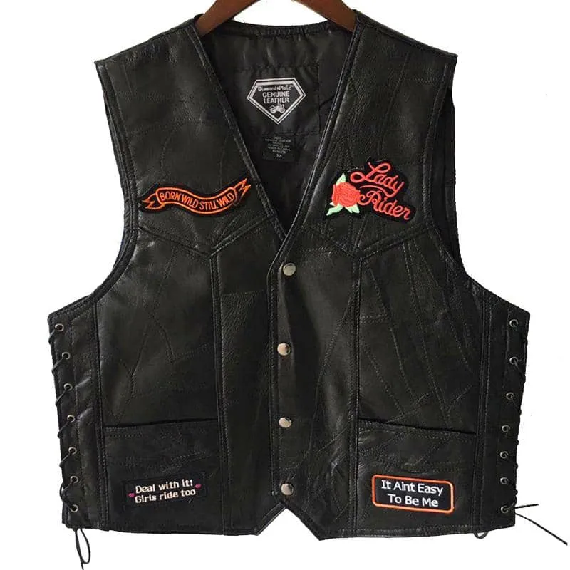 Gilet biker pour femme - Love to ride