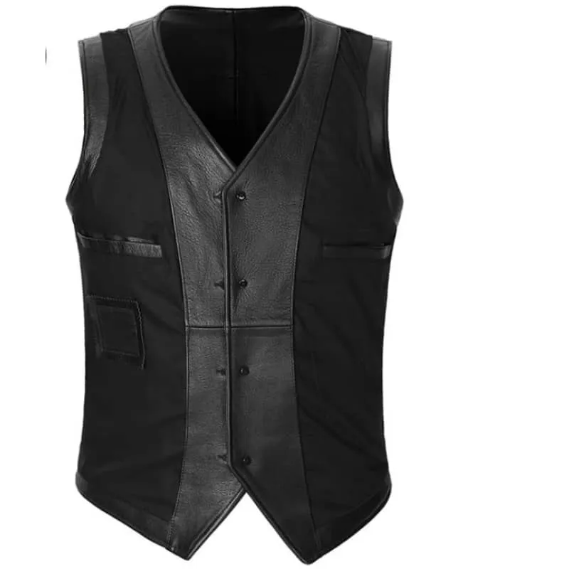 Gilet biker en cuir - Jodoft