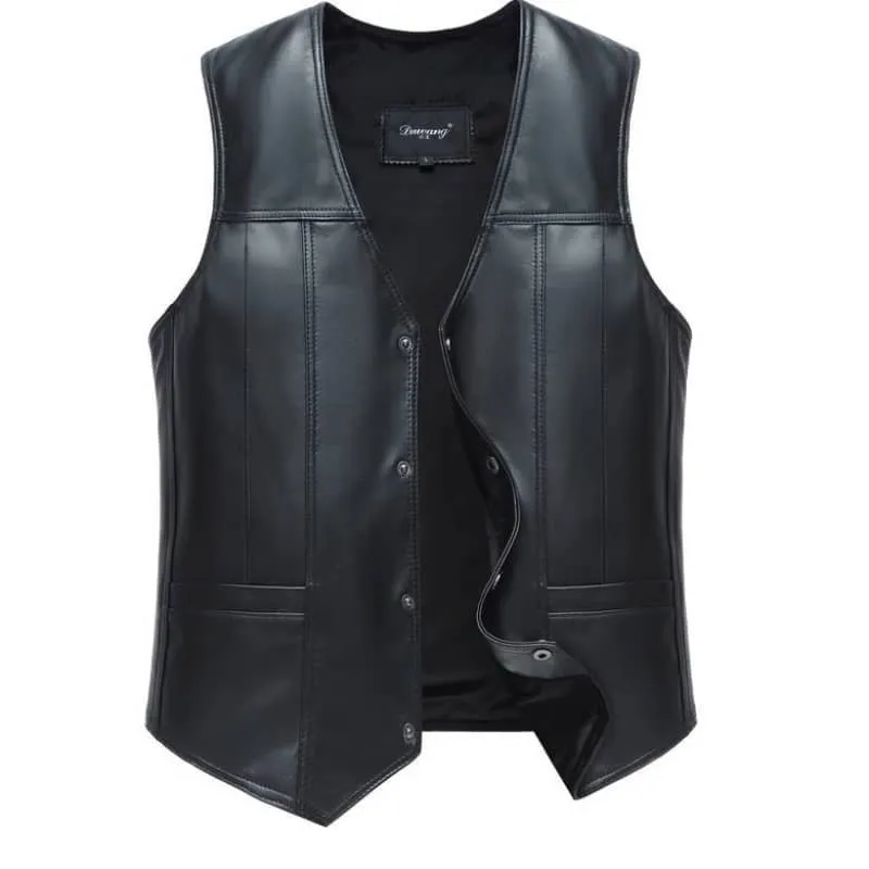 Gilet biker en cuir - Old biker