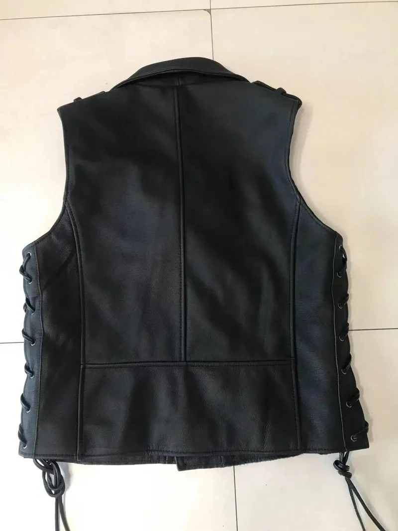 Gilet cuir biker - Free biker