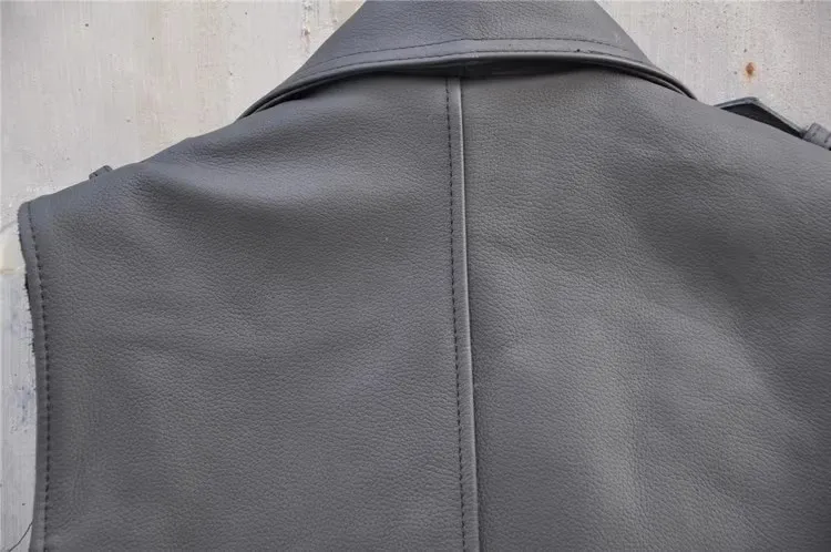 Gilet cuir biker - Free biker