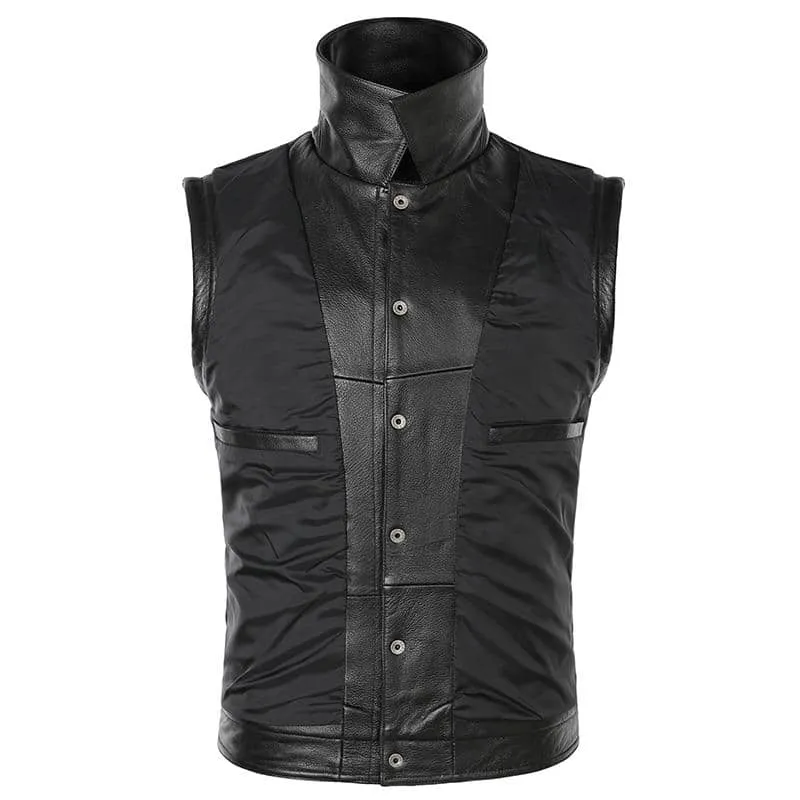Gilet biker en cuir - Arnthor