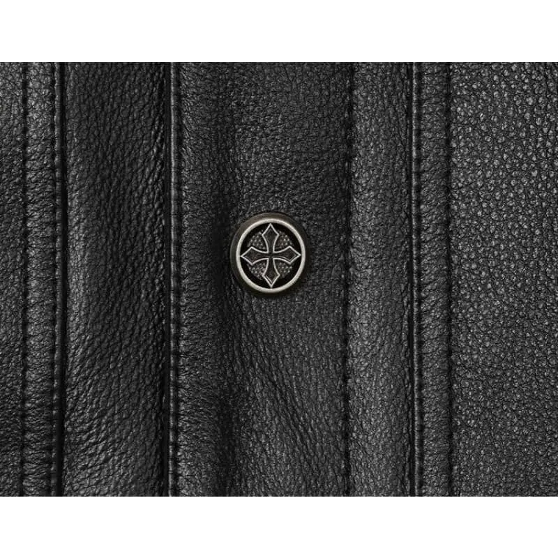 Gilet biker en cuir - Arnthor