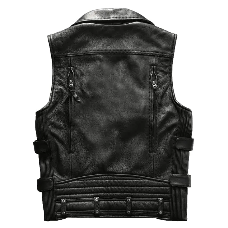 Gilet cuir biker - Harley angel road