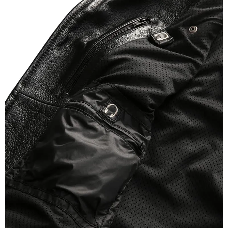 Gilet cuir biker - Harley angel road