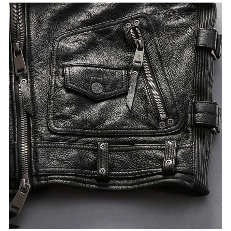 Gilet cuir biker - Harley angel road