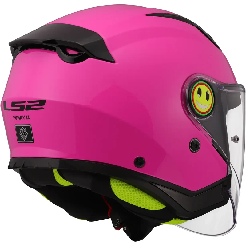 Casco LS2 OF622 Funny II Solid - Rosa Brillo