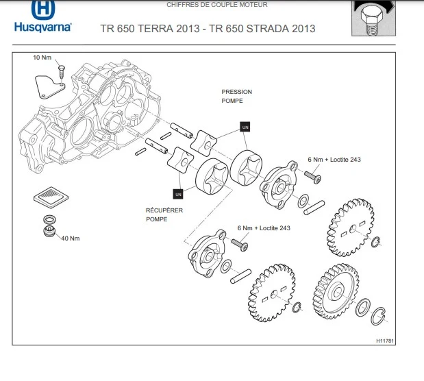 Manuel d'atelier Husqvarna TR 650 2013 français