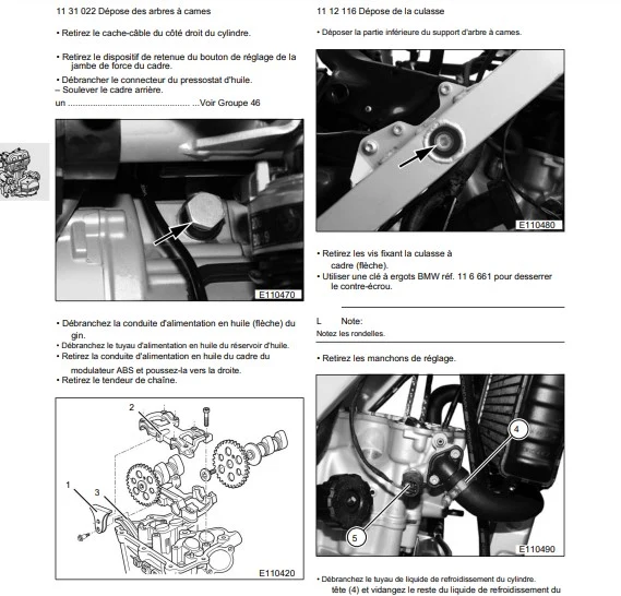Manuel d'atelier BMW F650 GS 2000 français