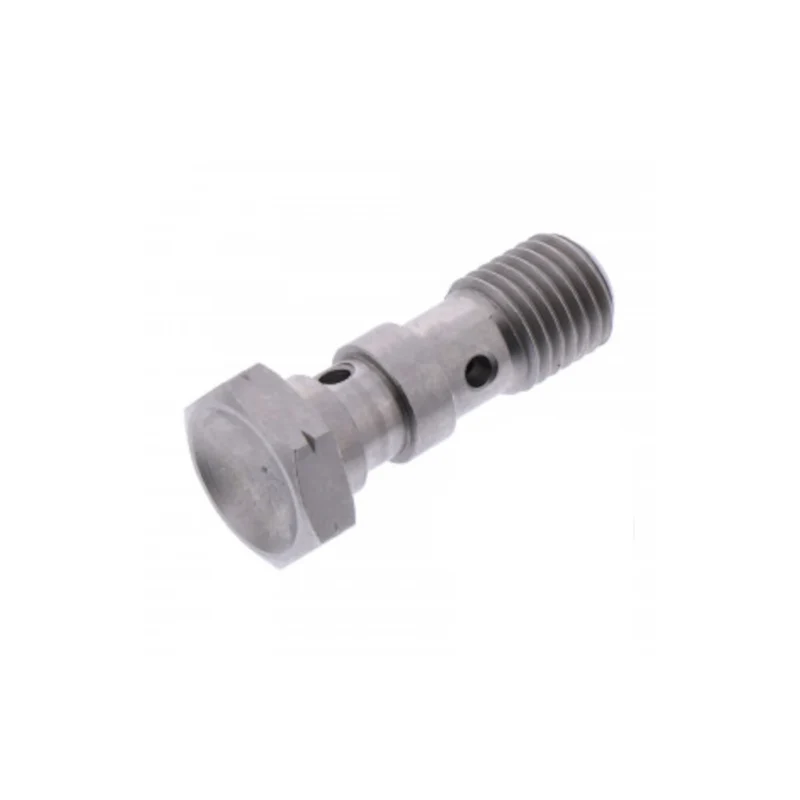 Tornillo banjo doble M10x1.25 inox plateado JMP