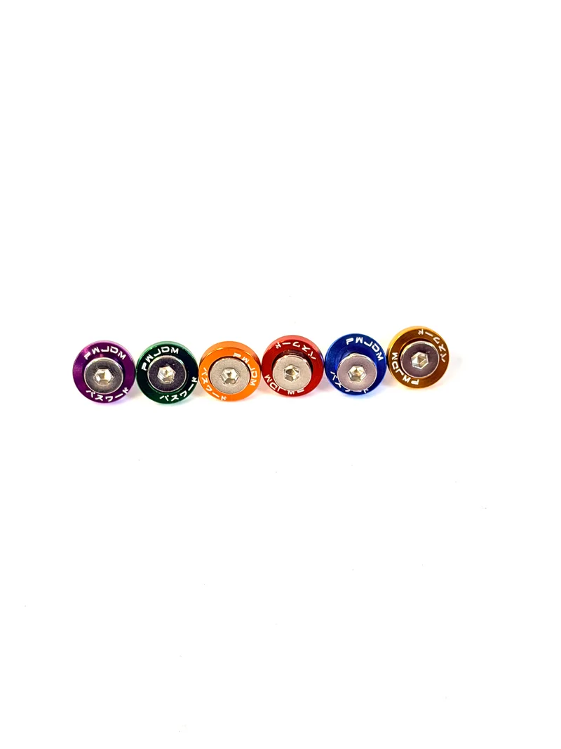 Vis tête fraisée M6 x 25 inox – lot de 10 avec rondelles couleur