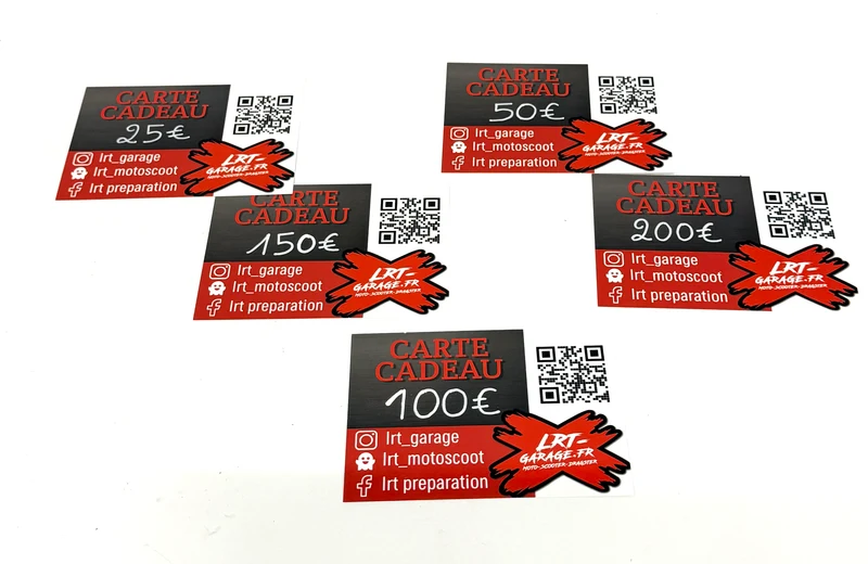 Carte Cadeau LRT – Boutique Tuning 50cc & Mécaboite