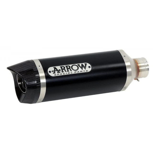 Silenciador thunder homologado Suzuki GSX-R/S 125 17-20 Arrow - Aluminio Negro Carbono