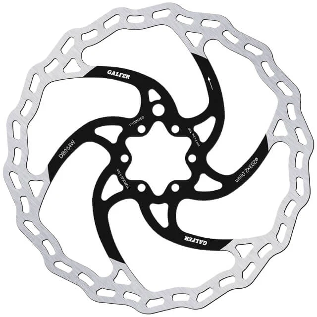Disco de freno Bici d=203x2mm / 6 tornillos Galfer Wave Bike