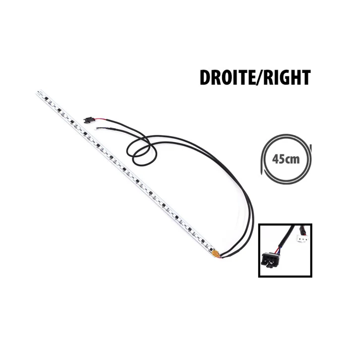 LED Droite de colonne Dualtron Mini avec recepteur 2 cables 45cm