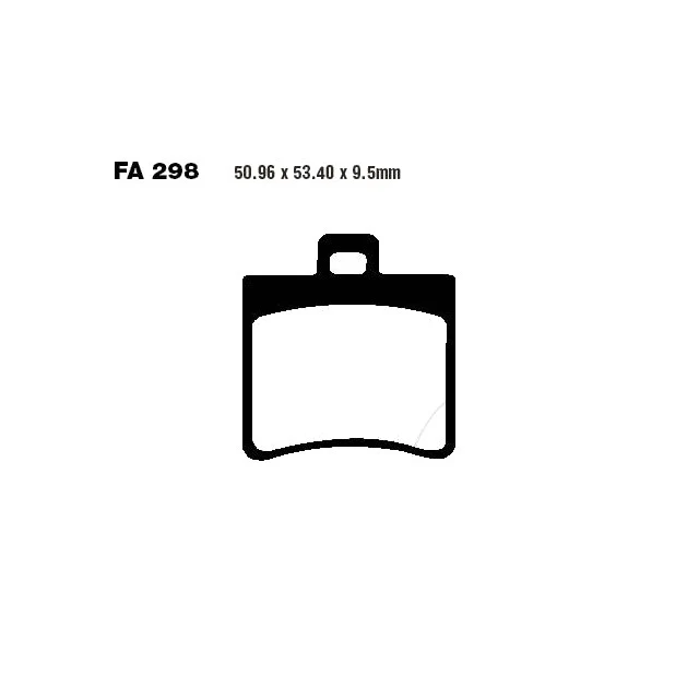 Pastillas de freno trasera Aprilia arrecife 125/200/250 >2004 EBC - orgánicas