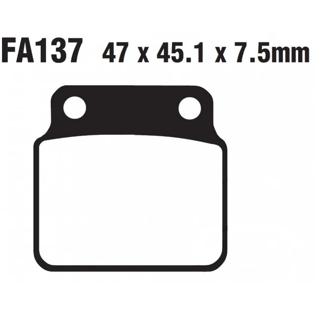 Pastillas de freno Suzuki LT-Z 400 / LT-R 450 EBC - carbono