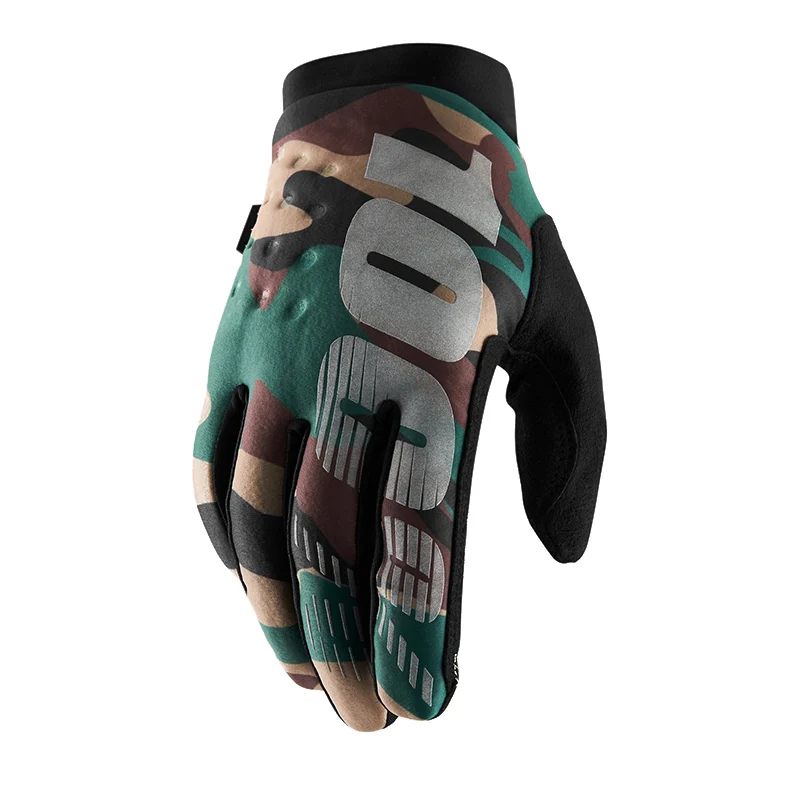 Guantes Motocross Invierno 100% Brisker camo-negro