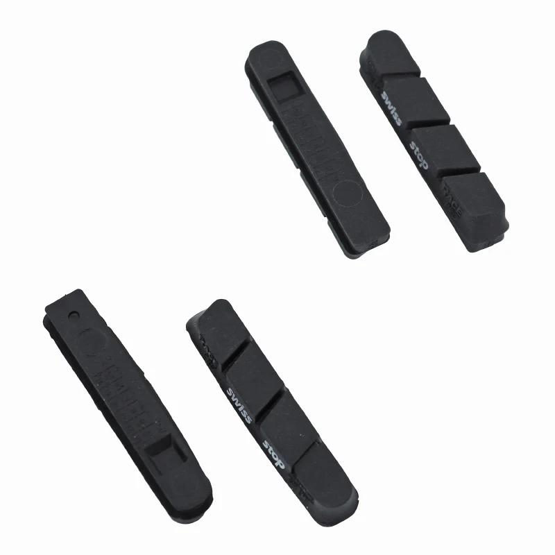 Patin De Frein Route Swissstop -Black Original Racepro Noir- Pour Campagnolo Jante Aluminium (2 Paires)