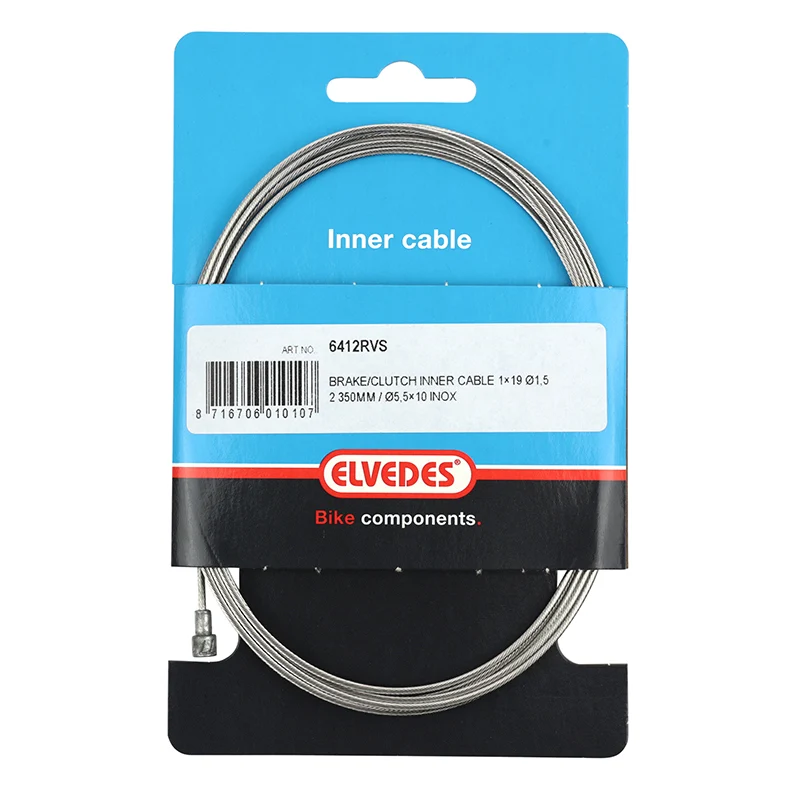 Câble De Frein Route Acier Elvedes Pour Shimano-Sram 1,5 mm 2,25M (Vendu A L Unite Sur Carte)