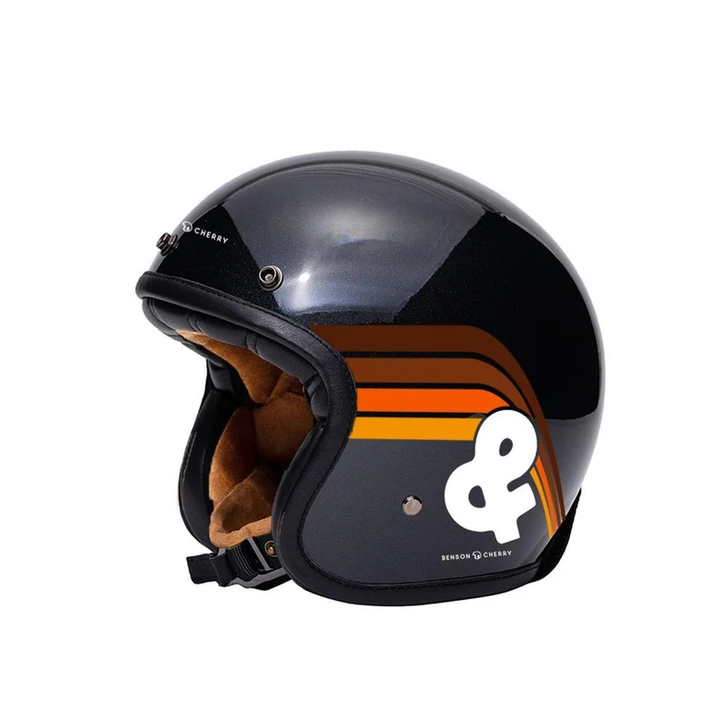 Casque jet moto - The Classic Benson & Cherry